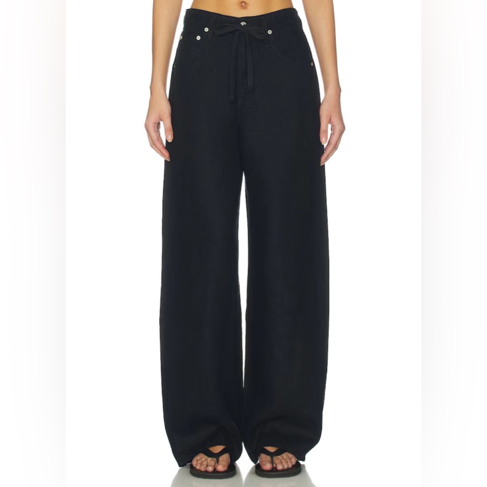 Citizens of Humanity Brynn Drawstring Trouser in Black / size 28